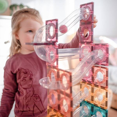 Connetix klocki magnetyczne 106 el. kulodrom pastelowe