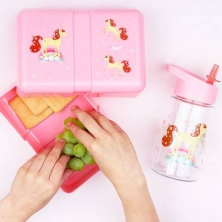 A Little Lovely Company Śniadaniówka Lunchbox Konik z naklejkami