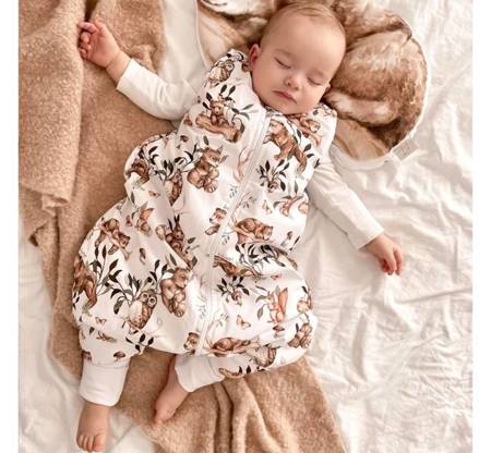Baby Steps Śpiworek z nogawkami Eucaliptus XS
