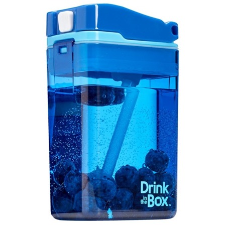 Drink In The Box Bidon ze słomką 240 ml blue 
