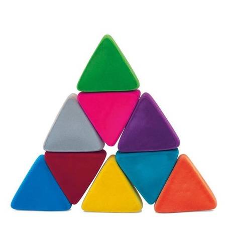 Rubbabu Układanka edukacyjno - sensoryczna trójkąty